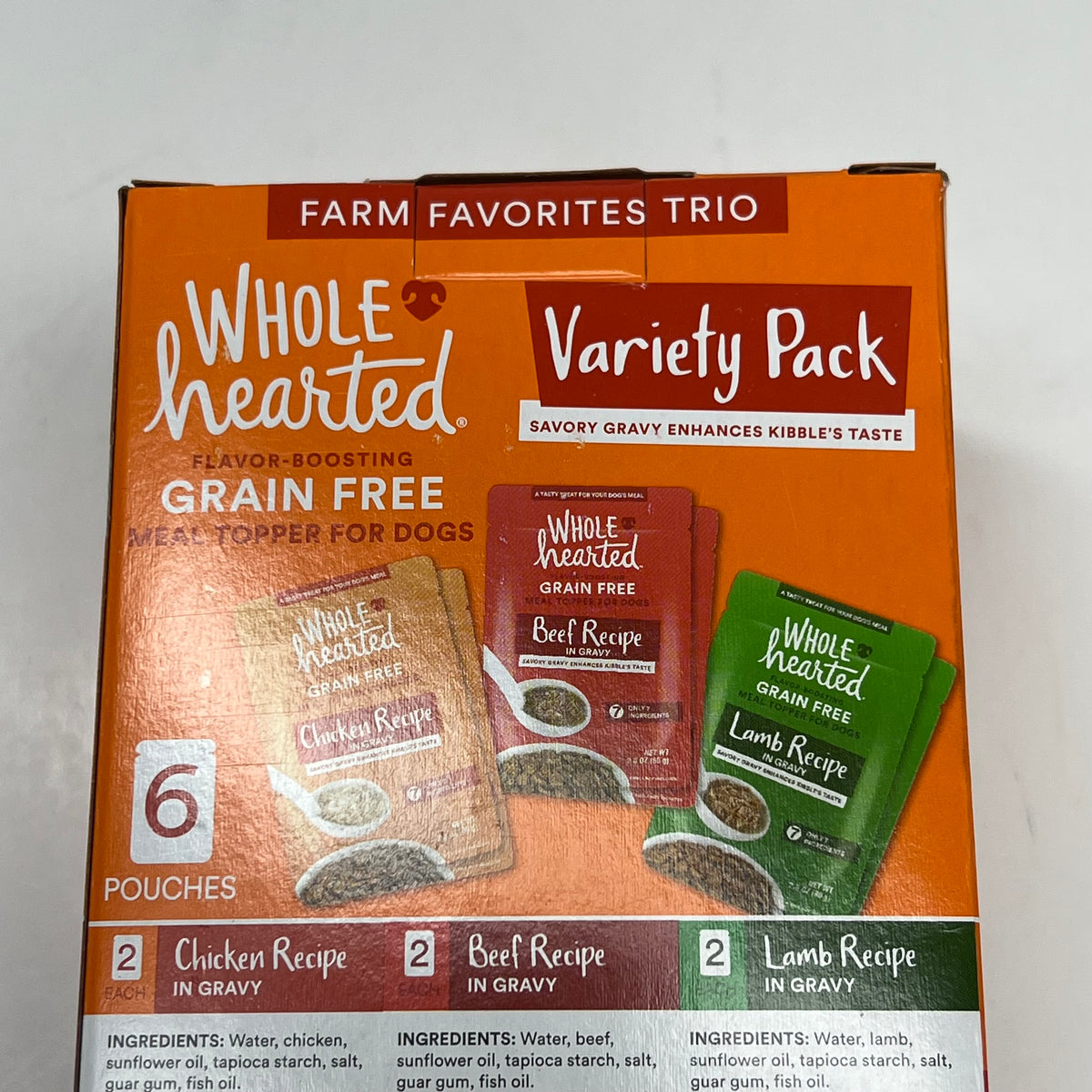 ZA@ WHOLE HEARTED  (2 PACK, 6 PACK) Farm Favorites Trio Variety Pack  2.8 oz   BB 01/28