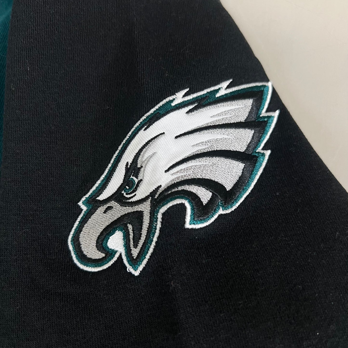 NFL (2 Piece) G-III Sports By Carl Banks Philadelphia Eagles T-Shirt & Full-Zip Hoodie Set Men's Sz M Black/ Green