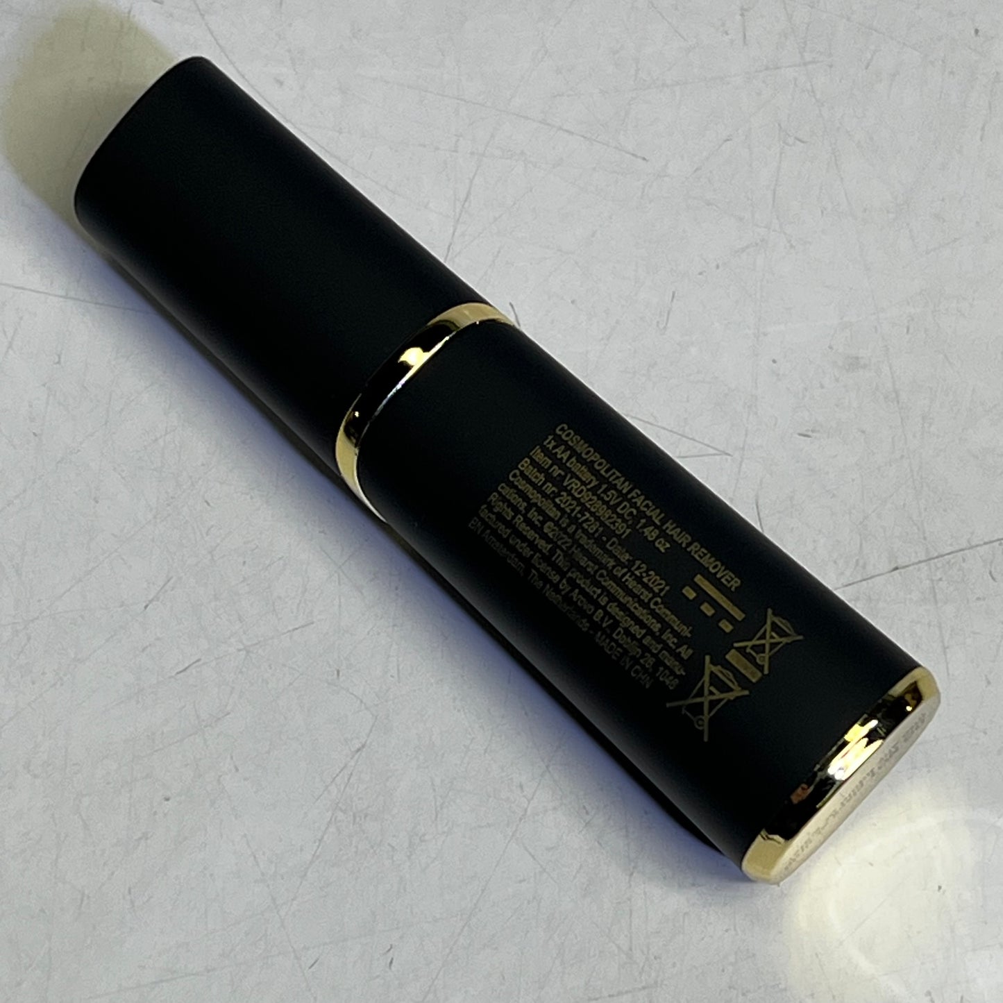 COSMOPOLITAN Battery Operate Facial Hair Remover For Women Black/Gold 2021-7281