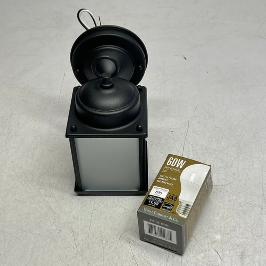 GENERATION LIGHTING New Castle Tall Led Outdoor Wall Sconce 8"Blk 8592001EN3-|12
