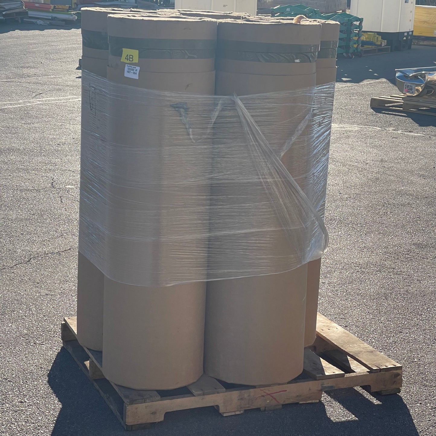 ZA@ Pallet of ENVIRO-PAK Fibre Drums 55” X 16” (AS-IS)