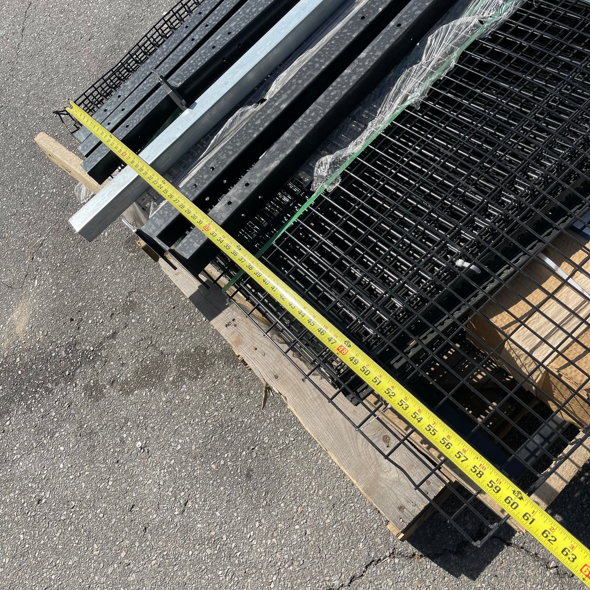 ROBOGUARD Steel Wire Mesh Fence Panels and Posts Jet Black RAL9005 (Good)