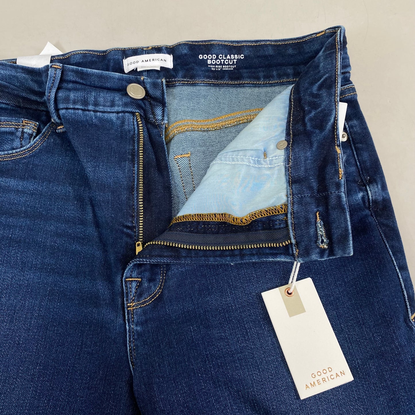 GOOD AMERICAN Good Classic Slim High Rise Jeans Women's Sz 10 Indigo511 GCLBSH960T