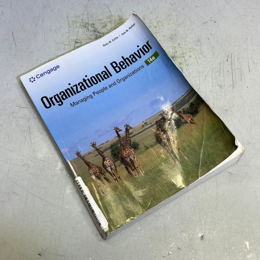 ORGANIZATIONAL BEHAVIOR Managing People & Organizations Paperback Book (As-is)