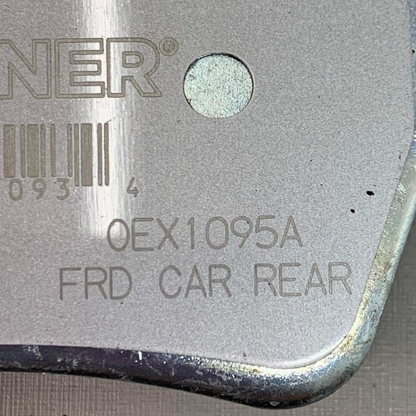 WAGNER OEx Semi-Metallic Disc Brake Pad Set 5" x 2" Grey OEX1095A