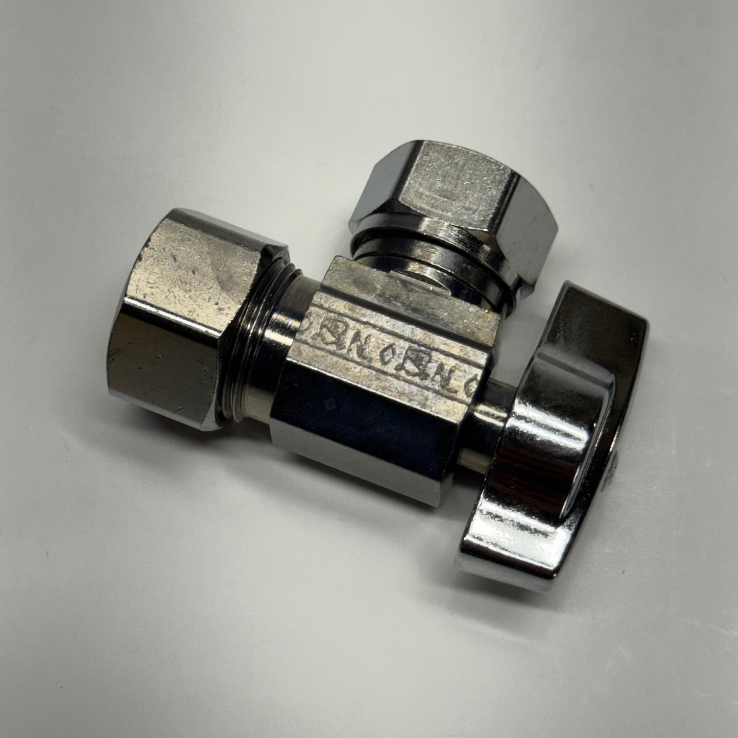 BRASSCRAFT (5 PACK) 1/4 Turn Ball Angle Stop Valve 1/2" Nom Compression x 7/16" & 1/2" Slip Joint, Chrome KT3341XC
