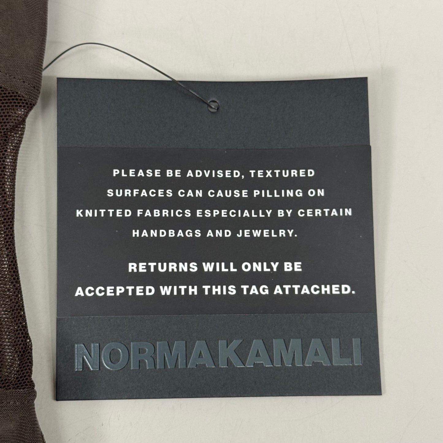 NORMA KAMALI One Shoulder Snake Mesh Catsuit Footsie Women's Sz XXS/32 Chocolate