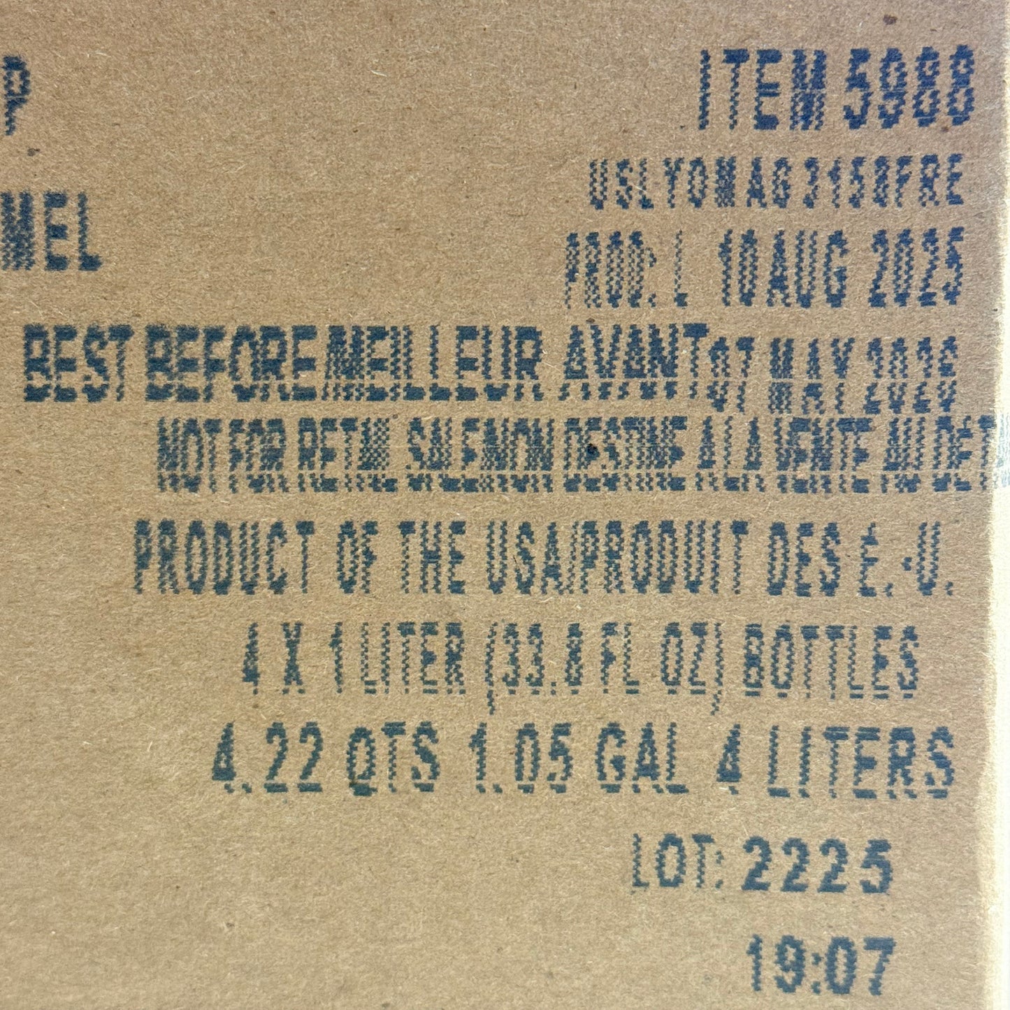 ZA@ STARBUCKS (4 PACK) Caramel Flavored Syrup 33.8 fl oz/bottle BB 05/26 A B