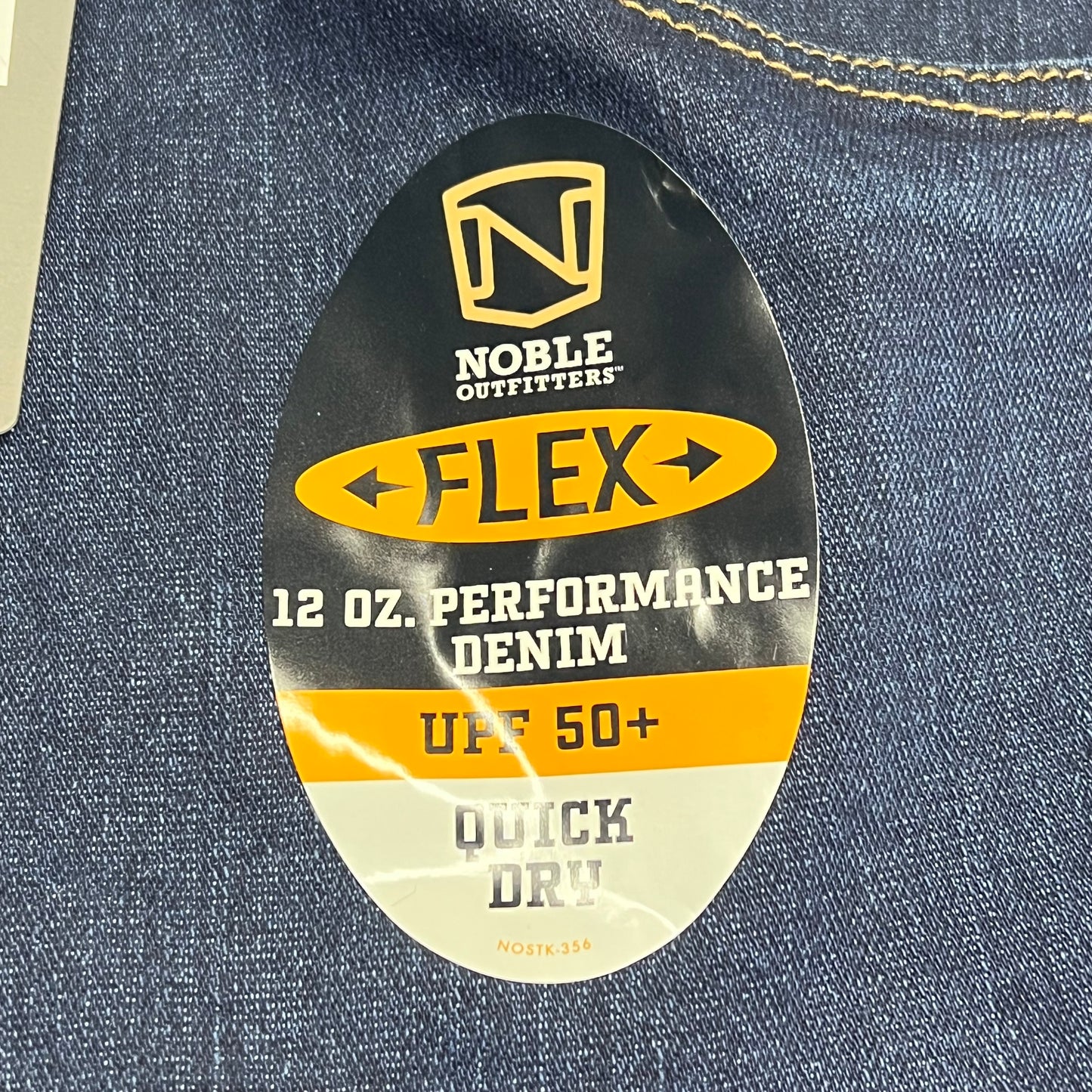 NOBLE OUTFITTERS Flex Denim 5-Pocket Work Pant Men's Sz 34x34  Indigo 18458