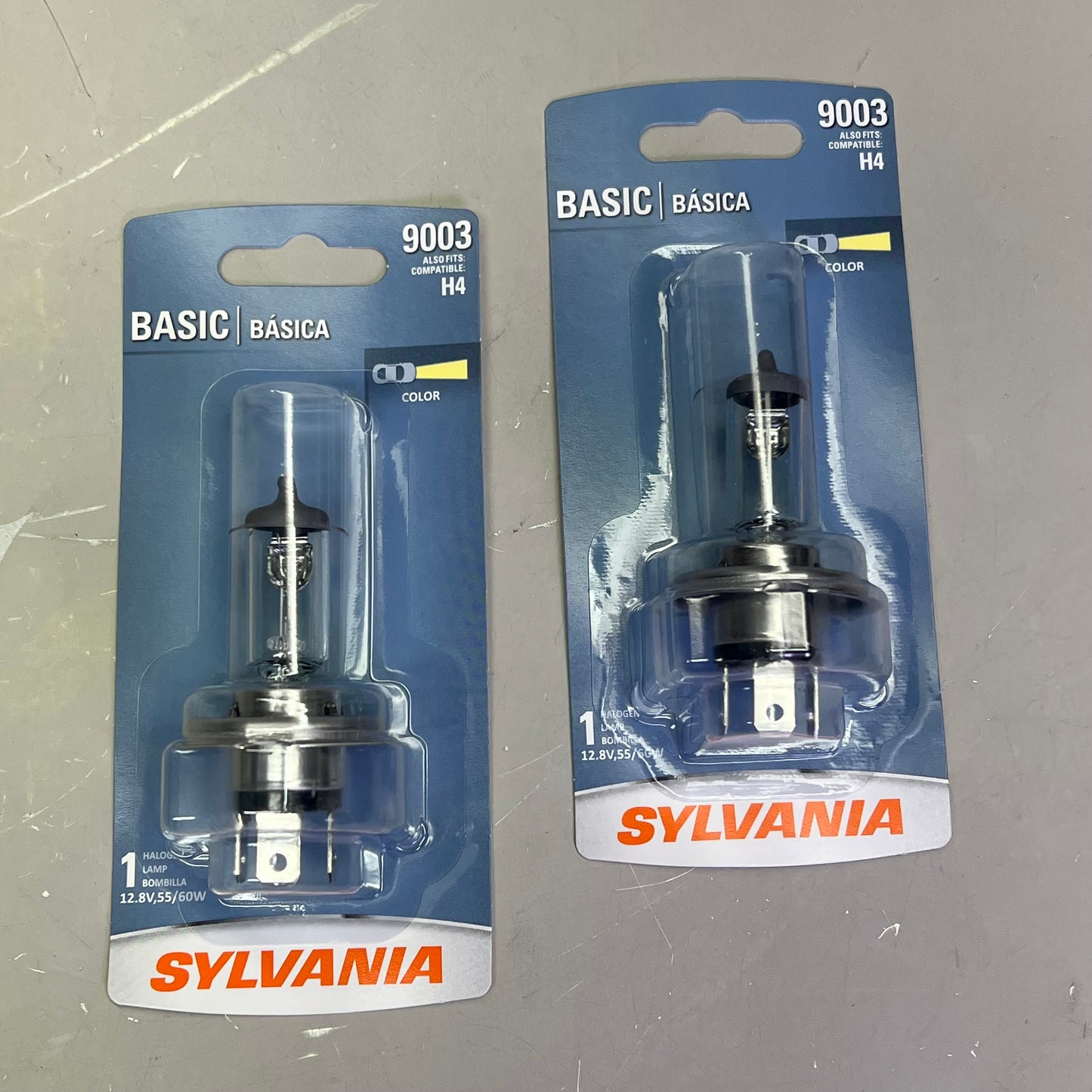 SYLVANIA (2 PACK) Basic Halogen Headlight Bulb Dependable OE Quality 12.8V 9003