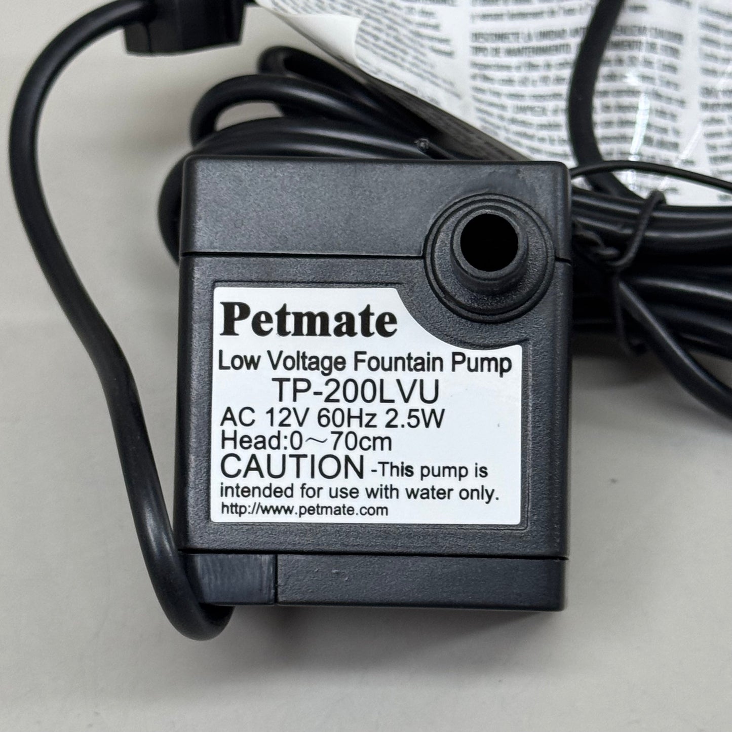 ZA@ PETMATE Deluxe FreshFlow Replacement Pump & AC Adapter TP200LVU A