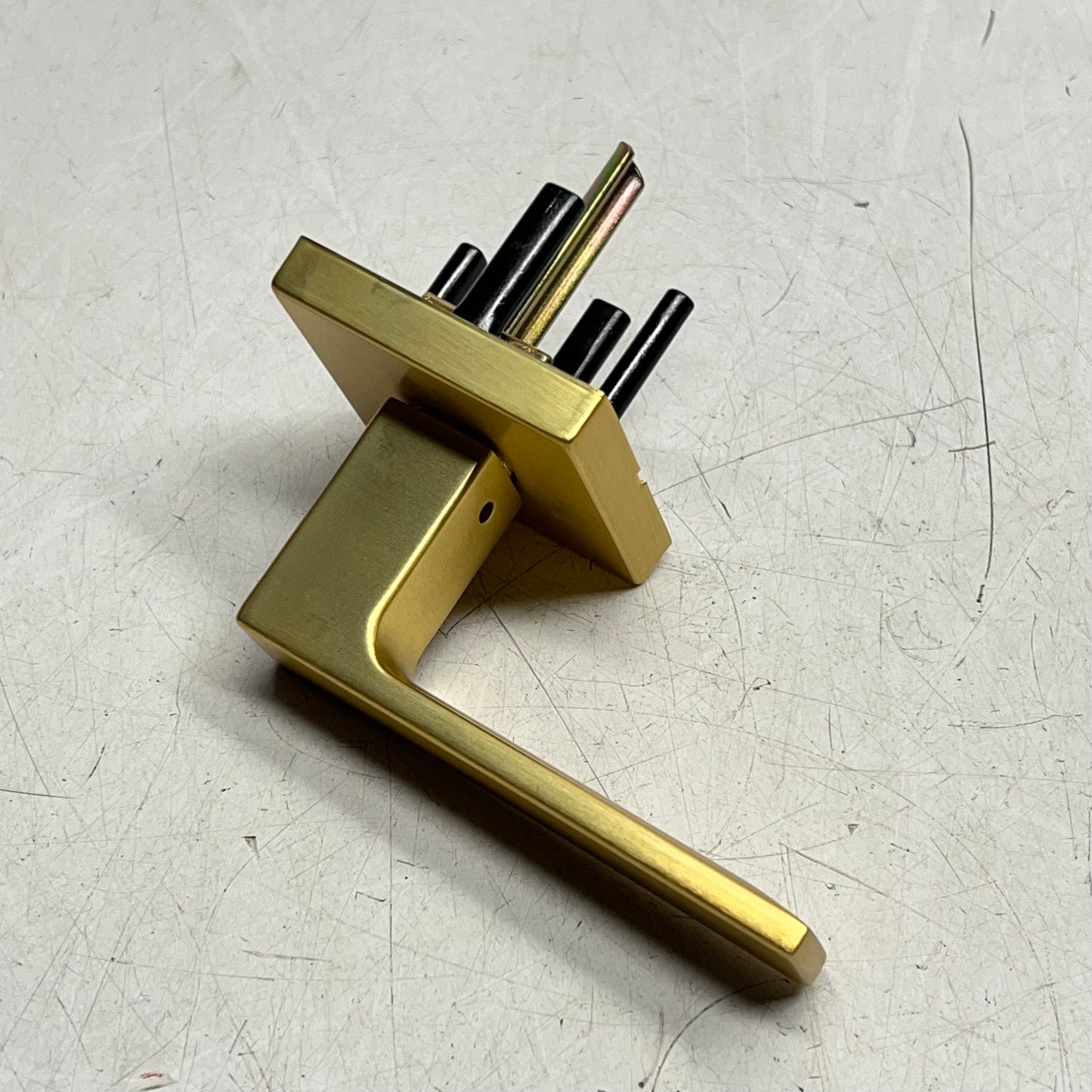 KWIKSET Singapore Passage Handle Cylindrical Lock Satin Brass 97200-932