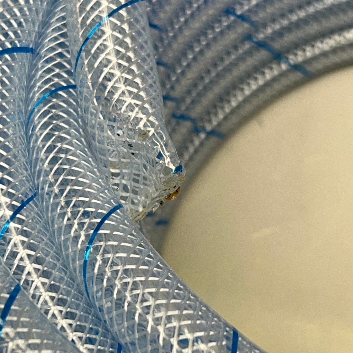 EUROTECH Braided Nylon Vinyl Tubing HVAC Applications 1/2" 100' Clear 100479