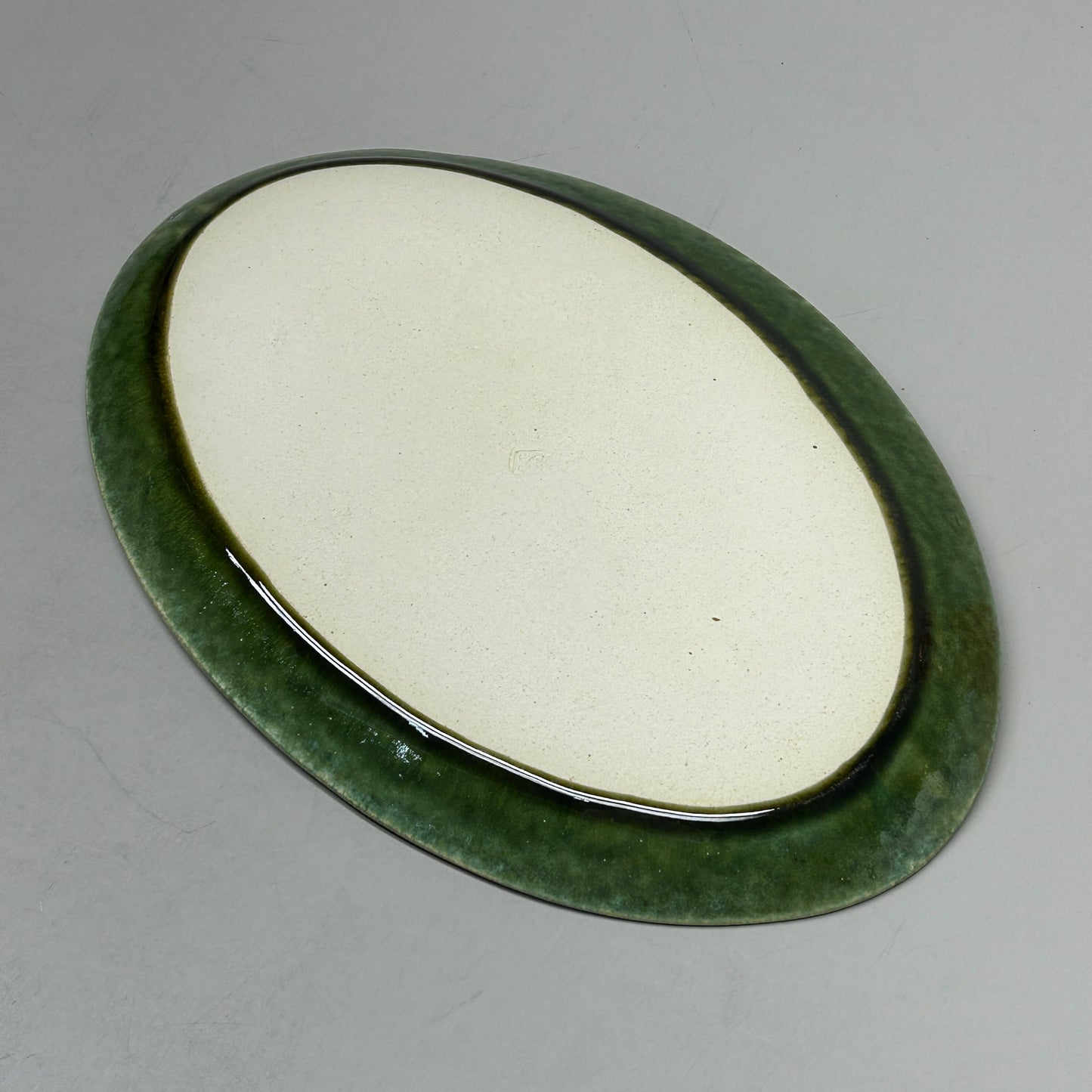(3 PACK) Glazed Pottery Ceramic Plates Green (New)