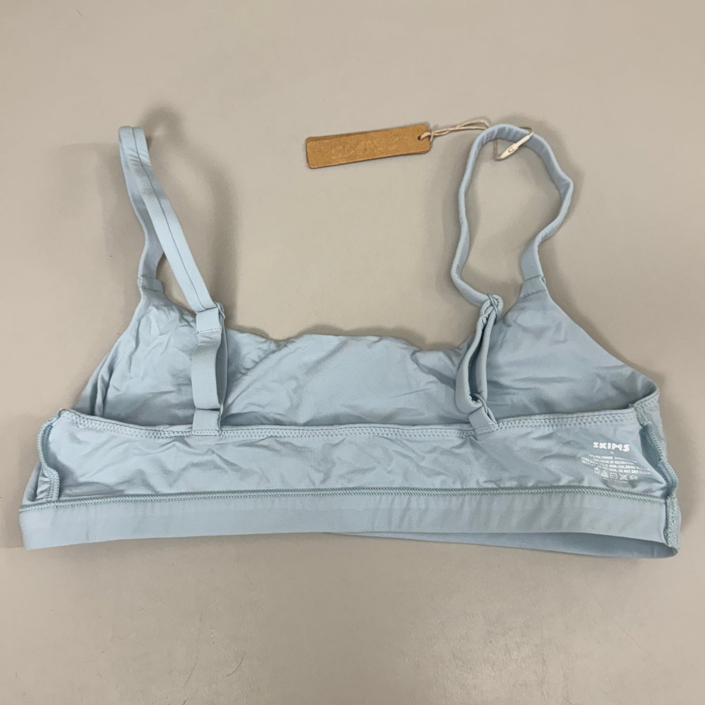 SKIMS Buttery Soft Fits Everybody Scoop Bralette Women's Sz M Sky BR-SCN-2025