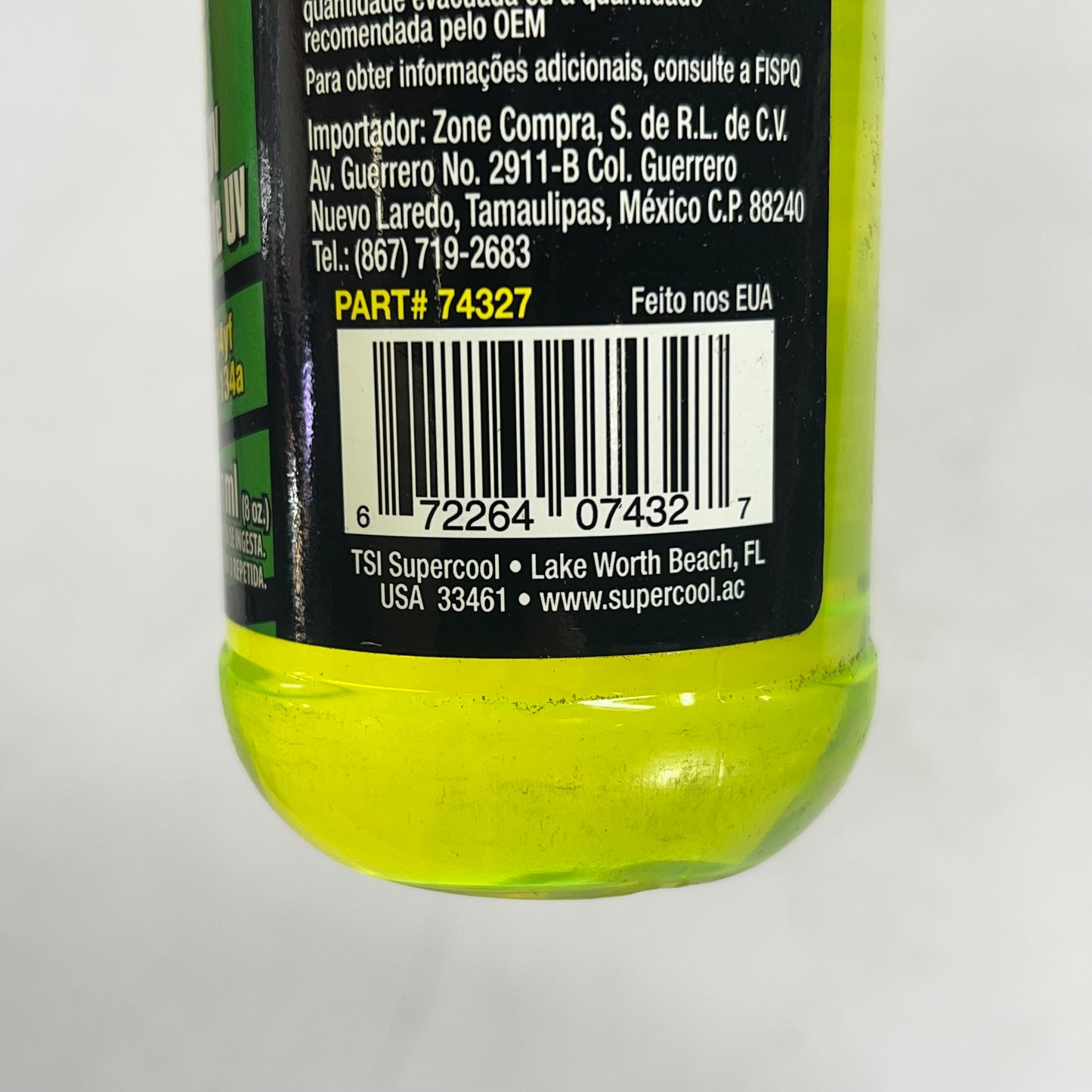 TSI SUPERCOOL (2 PACK) 1234yf Pag 46 Viscosity W/ Uv Dye 8oz Yellow 74327