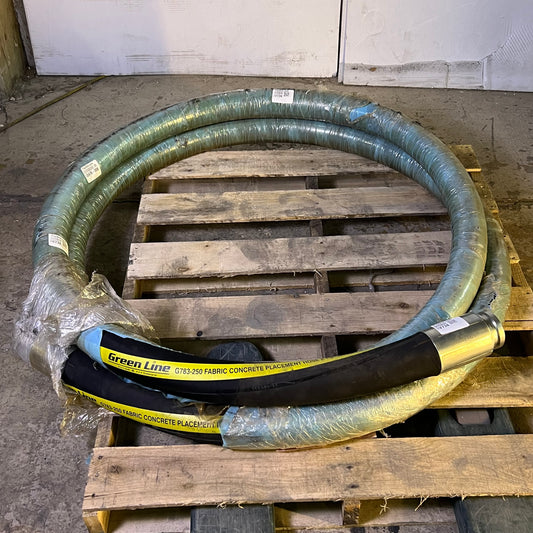 GREEN LINE Fabric Concrete Placement Hose Sz 2-1/2" x 25'  1233 PSI, G783-250