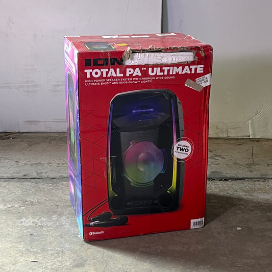 ION MFG Total PA Ultimate Bluetooth PA Speaker System Black IPA161REV E (New Other, Distressed Box)