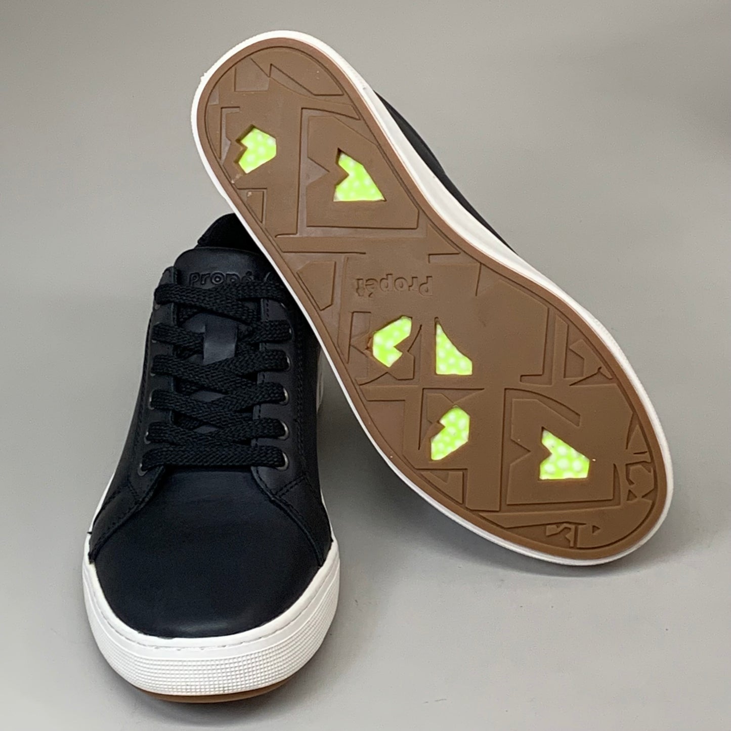 PROPET Koda Classic Leather Sneakers XX(5E) Men's SZ 9 Black MCA202LBLKE-09