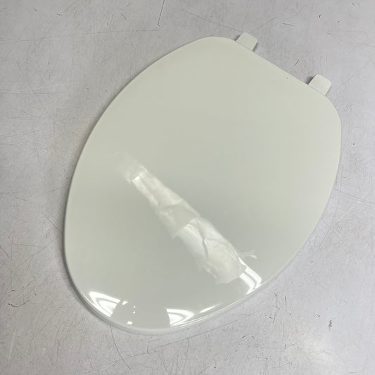 BEMIS Elongated Plastic Toilet Seat Chip & Stain Resistant White 170 000