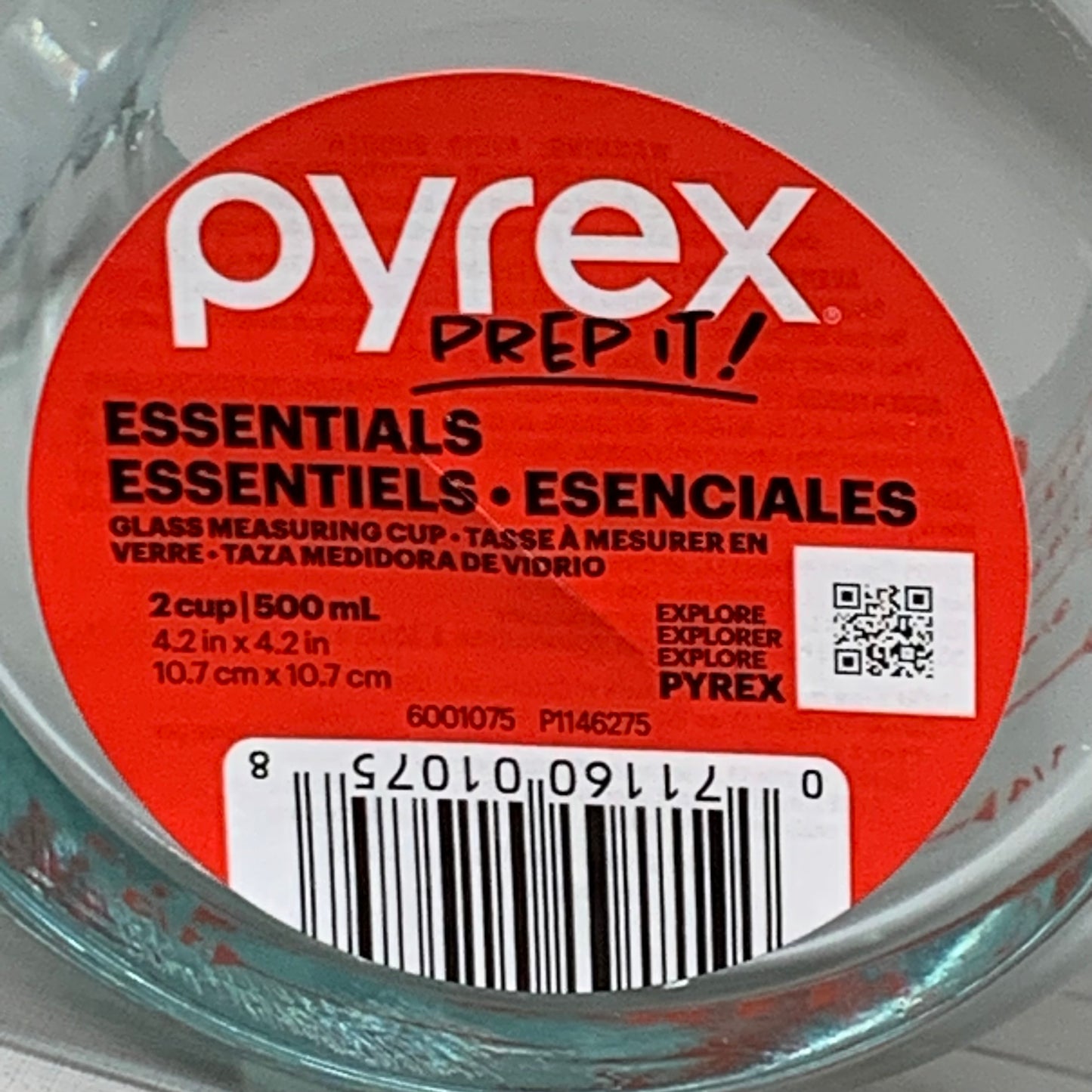 PYREX (6 PACK) Essentials 2 Cup Clear Measuring Cups 6001075 P1146275