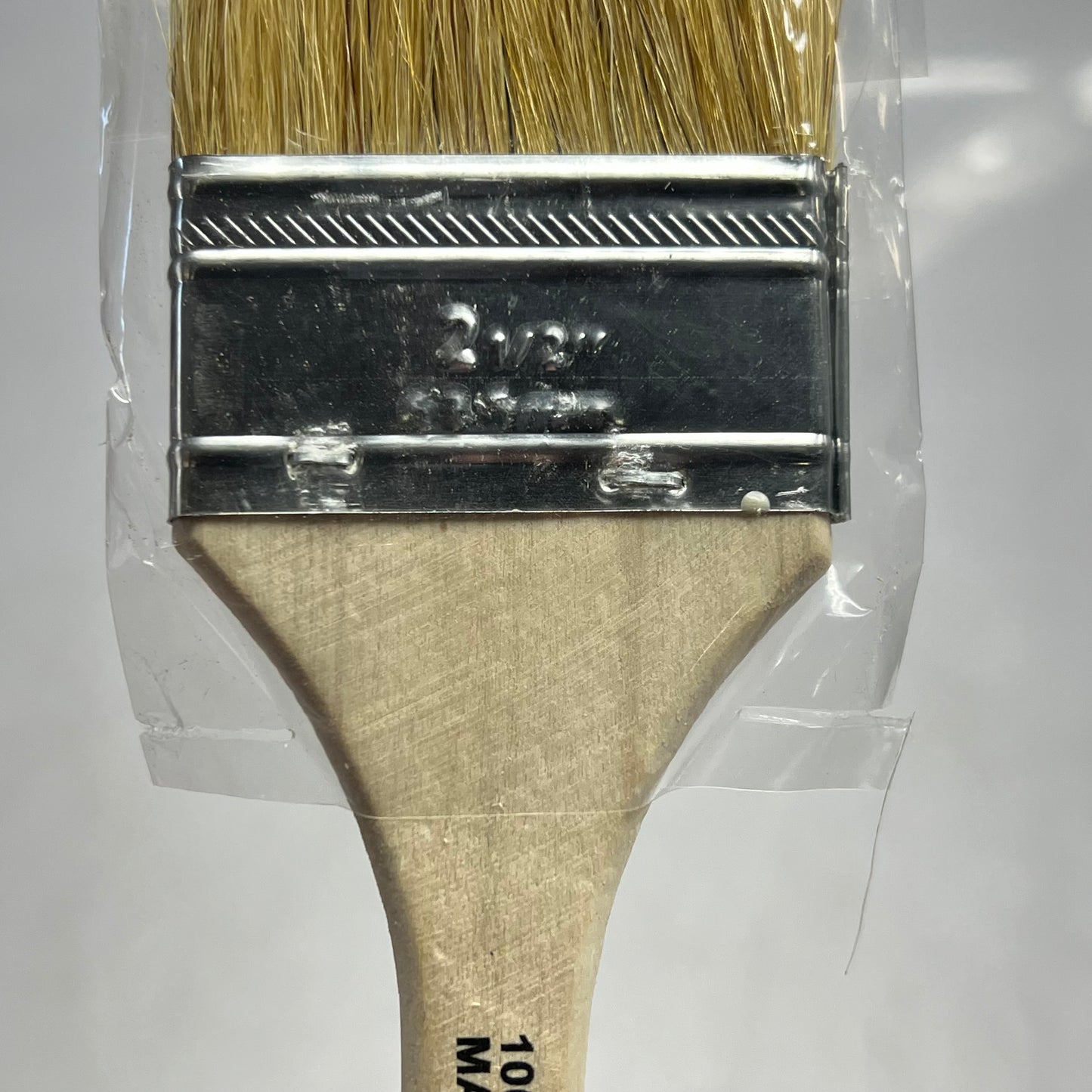 ZA@ DYNAMIC (6 PACK) White Bristle Chip Brush Wooden Handle 2-1/2" Tan 00018