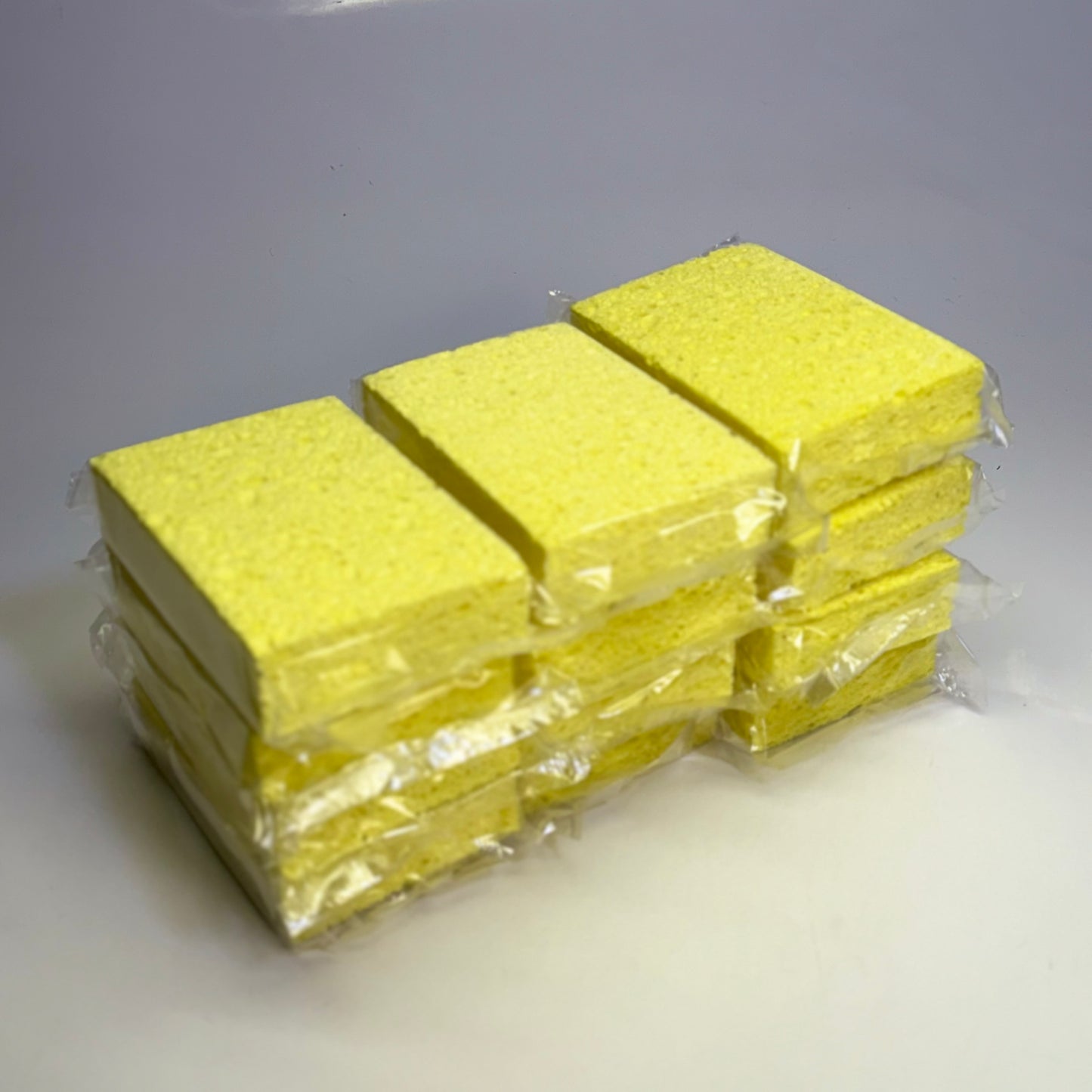 GLOBAL INDUSTRIAL (12 PACK) Cellulose Sponge 6.25" X 4.125" X 1.25" Yellow
