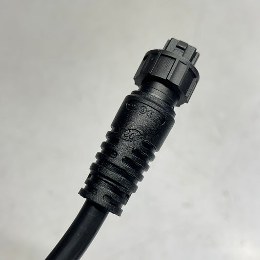 Ac Jumper Waterproof Female & Male Connectors W/ Screw Caps 6 Pin 36" L Black
