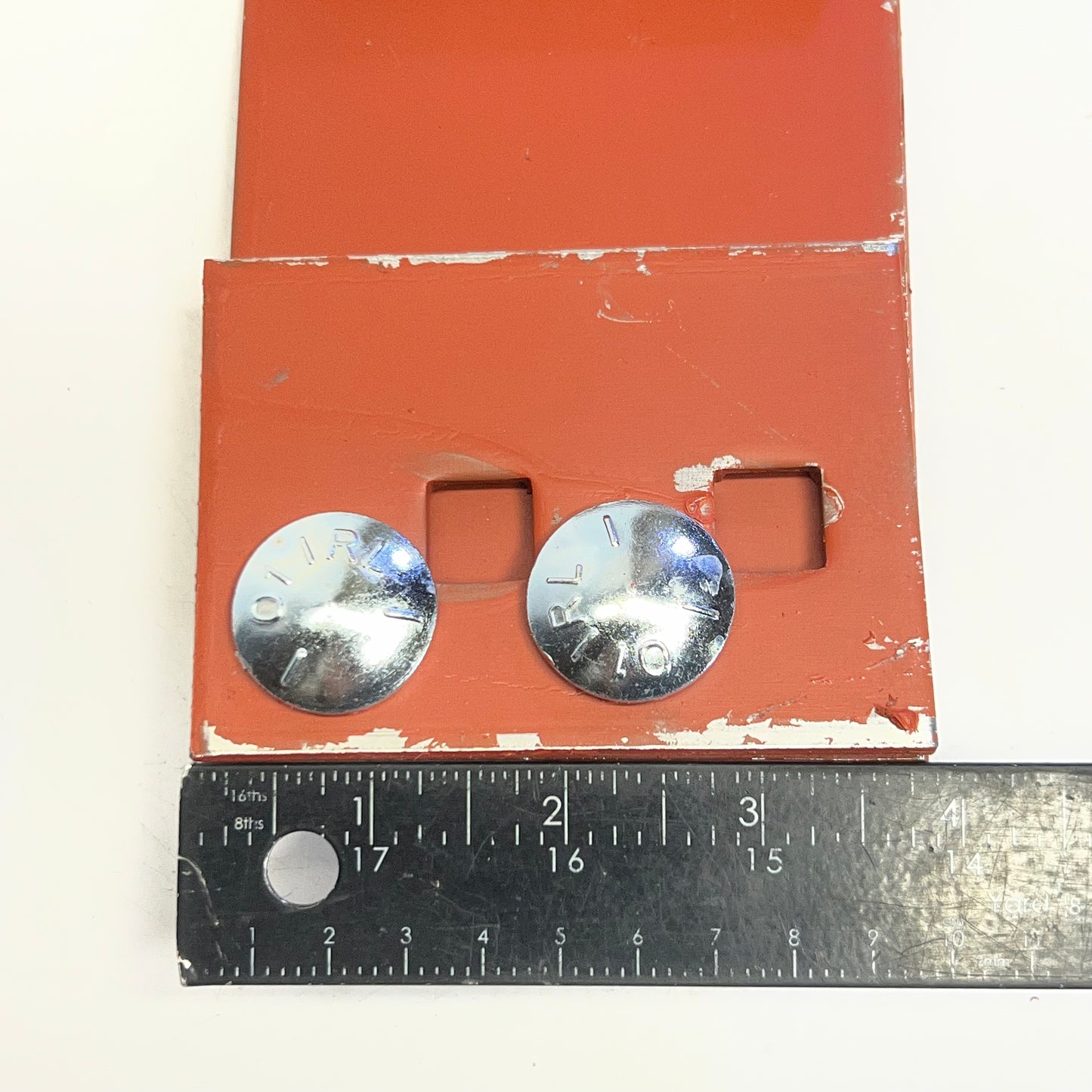 MINUTE MAN (2 PACK) Steel Longitudinal Beam 2-bolt Clamp-anchor Sz 5.5"L x 4"W Red
