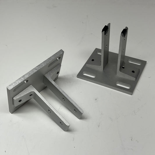 80/20 INC (2 PACK) 15 Series Floor Mount Base Plate Anodized Aluminum 2390