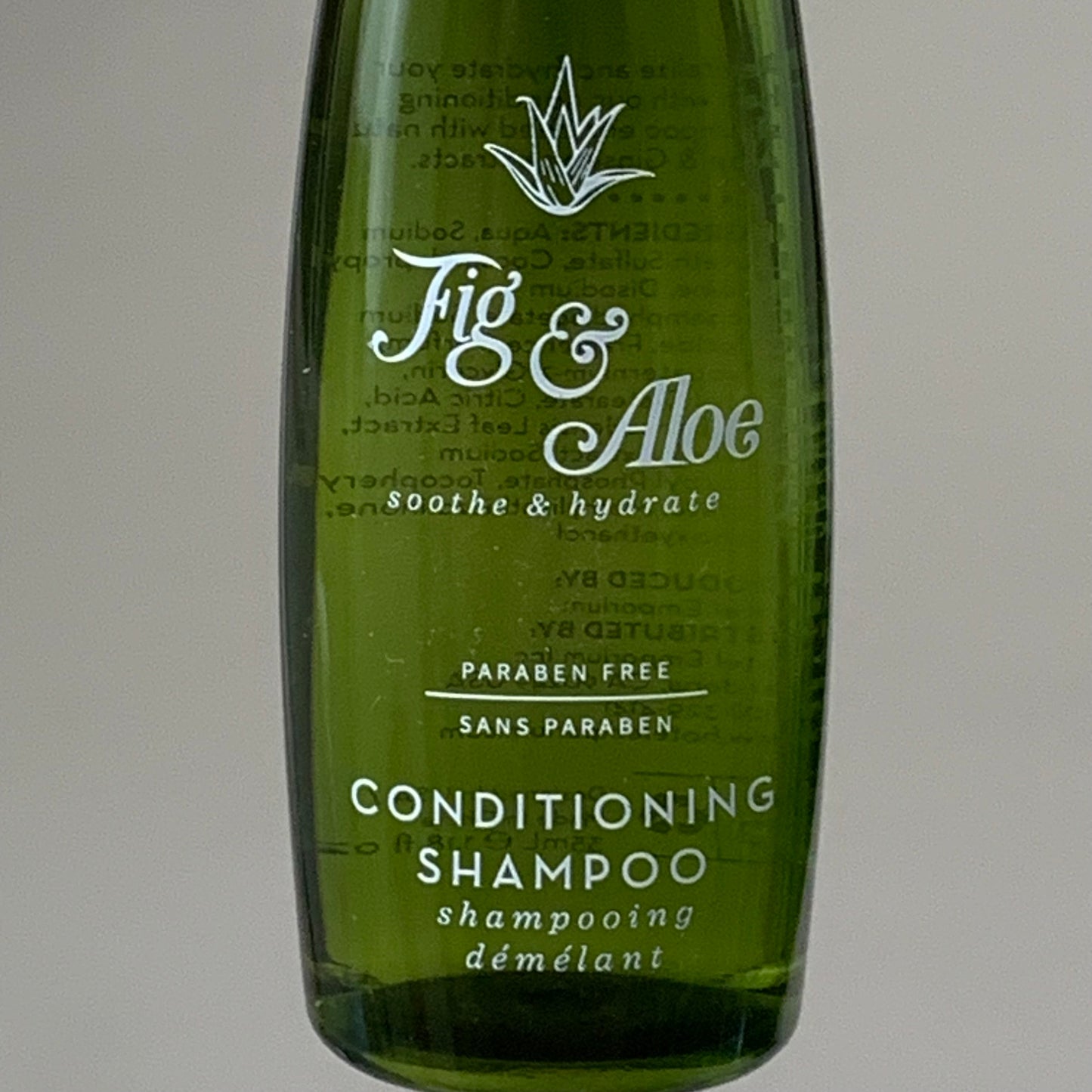 ALOE & FIG (1 Box, 200 Bottles) Conditioning Shampoo Sample Bottles 35ML