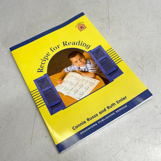 RECIPE FOR READING By Connie Russo & Ruth Emler Paperback Educational Book