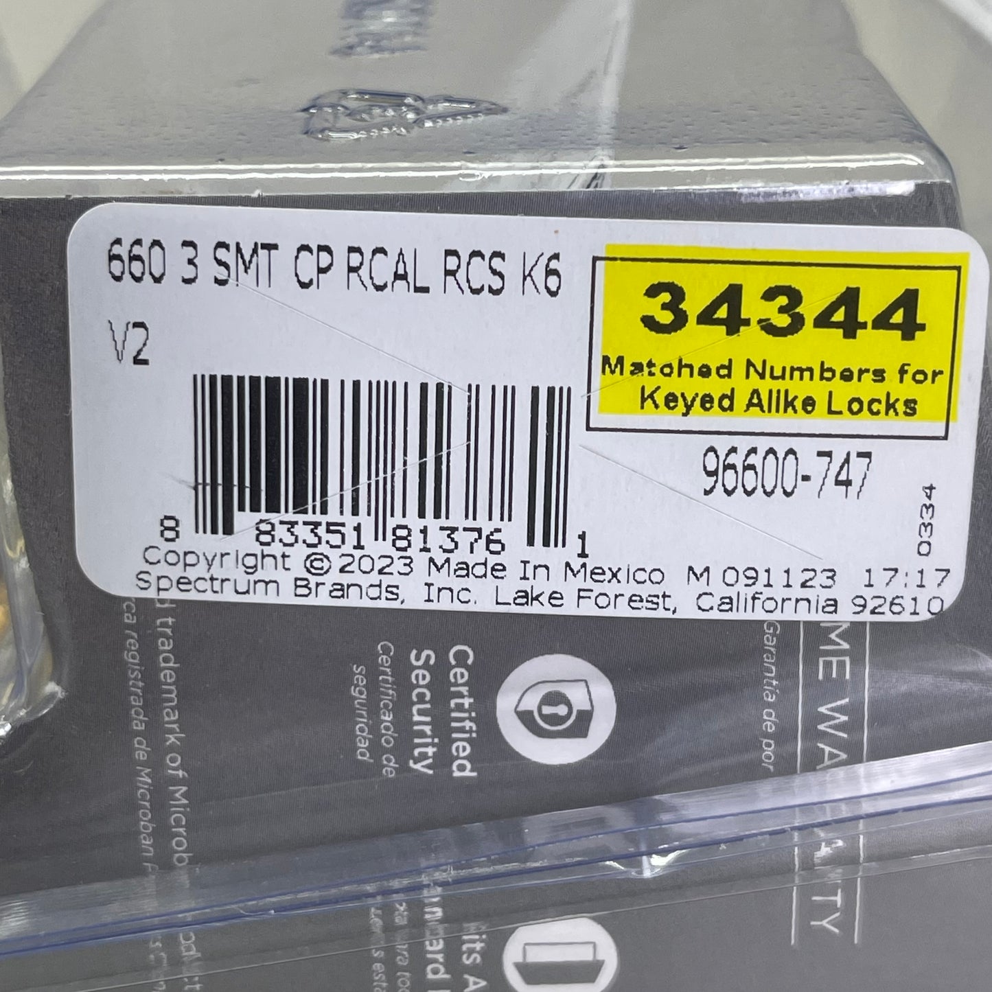 KWIKSET SmartKey Security Polished Brass Single Cylinder Deadbolt 96600-747