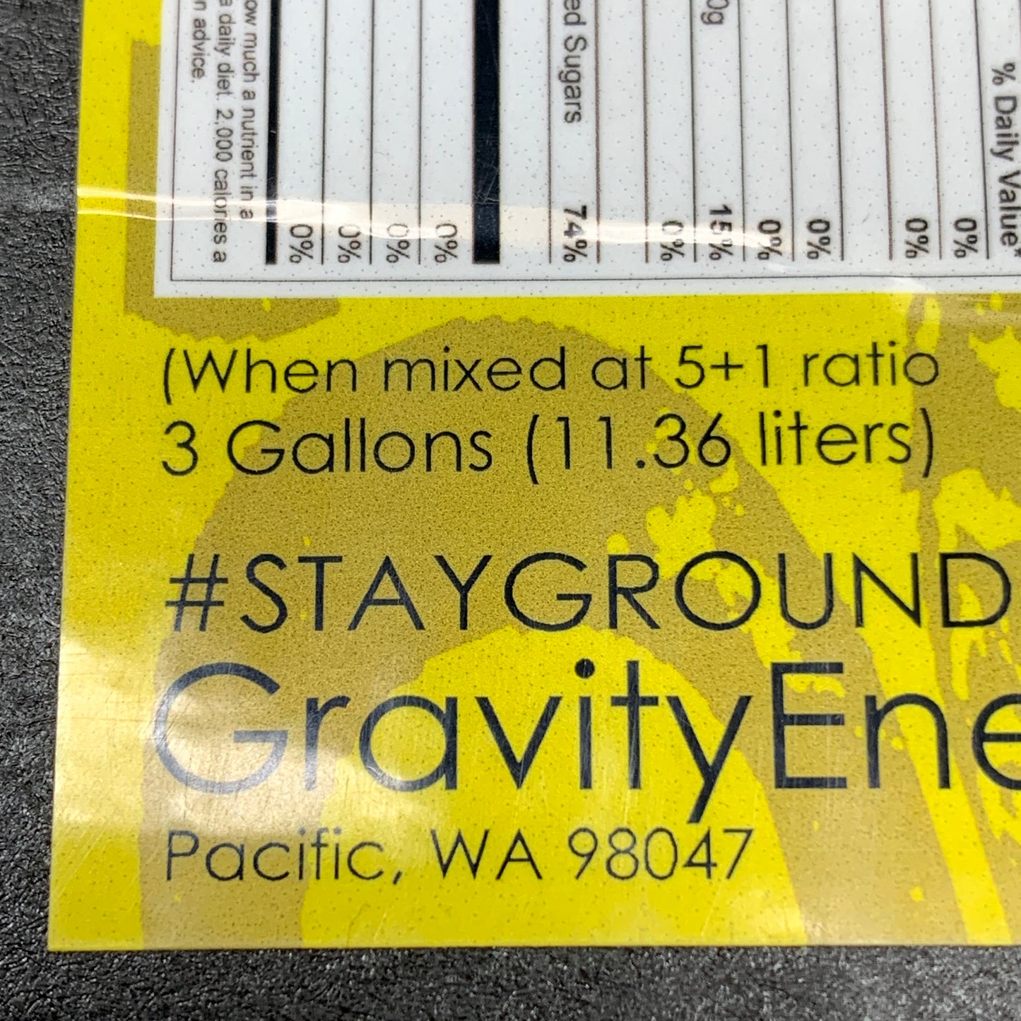 GRAVITY ENERGY Gravity Energy Lemonade 5+1 Ratio 3 Gallons