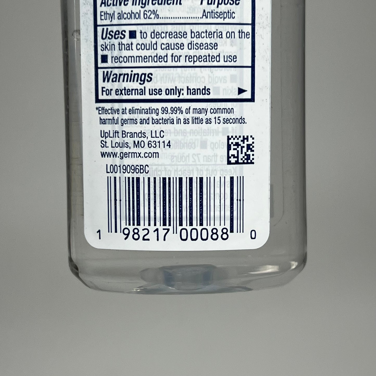 ZA@ GERMX (8 Pack)Germx Original Hand Sanitizer 2oz Bb 08/27 2oz