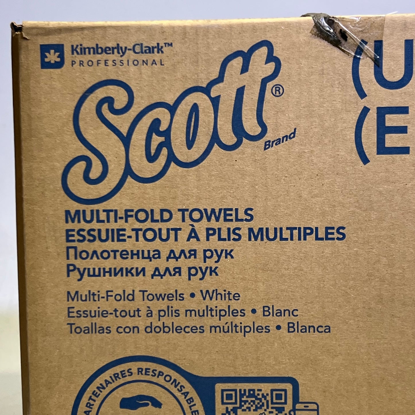 ZA@ SCOTT (4000 Sheets) Multi-Fold Towels Sz 9.2" x 9.4", White