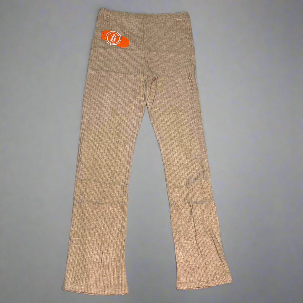 ZA@ WONDER NATION Twin Rib Bottoms Girl Sz XXL (18) Dark Latte Heather