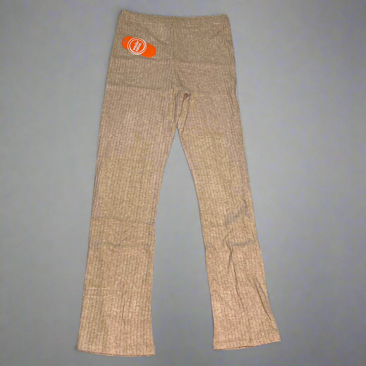 ZA@ WONDER NATION Twin Rib Bottoms Girl Sz S (6-6X) Dark Latte Heather A