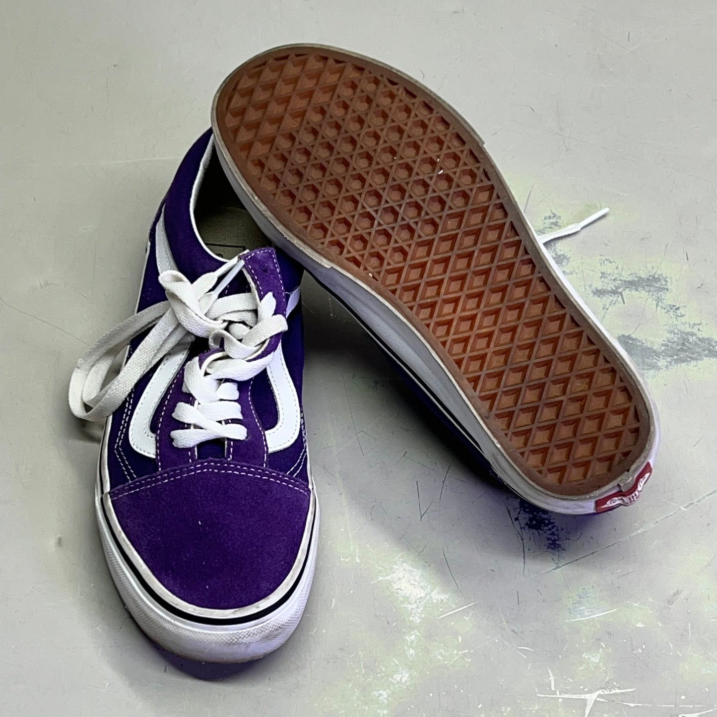 VANS Old Skool Of The Wall Sneakers Men's Sz 7 Women's Sz 8.5 Purple (Pre-Owned)