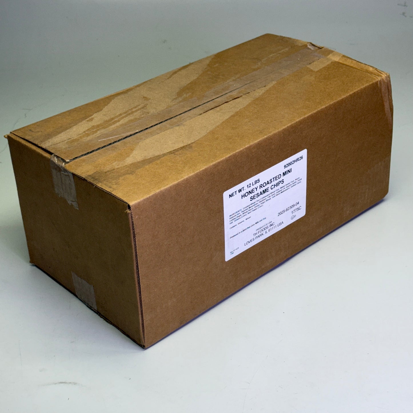 TH FOODS (12 POUNDS) Honey Roasted Mini Sesame Chips Bulk Snack Mix BB 08/26