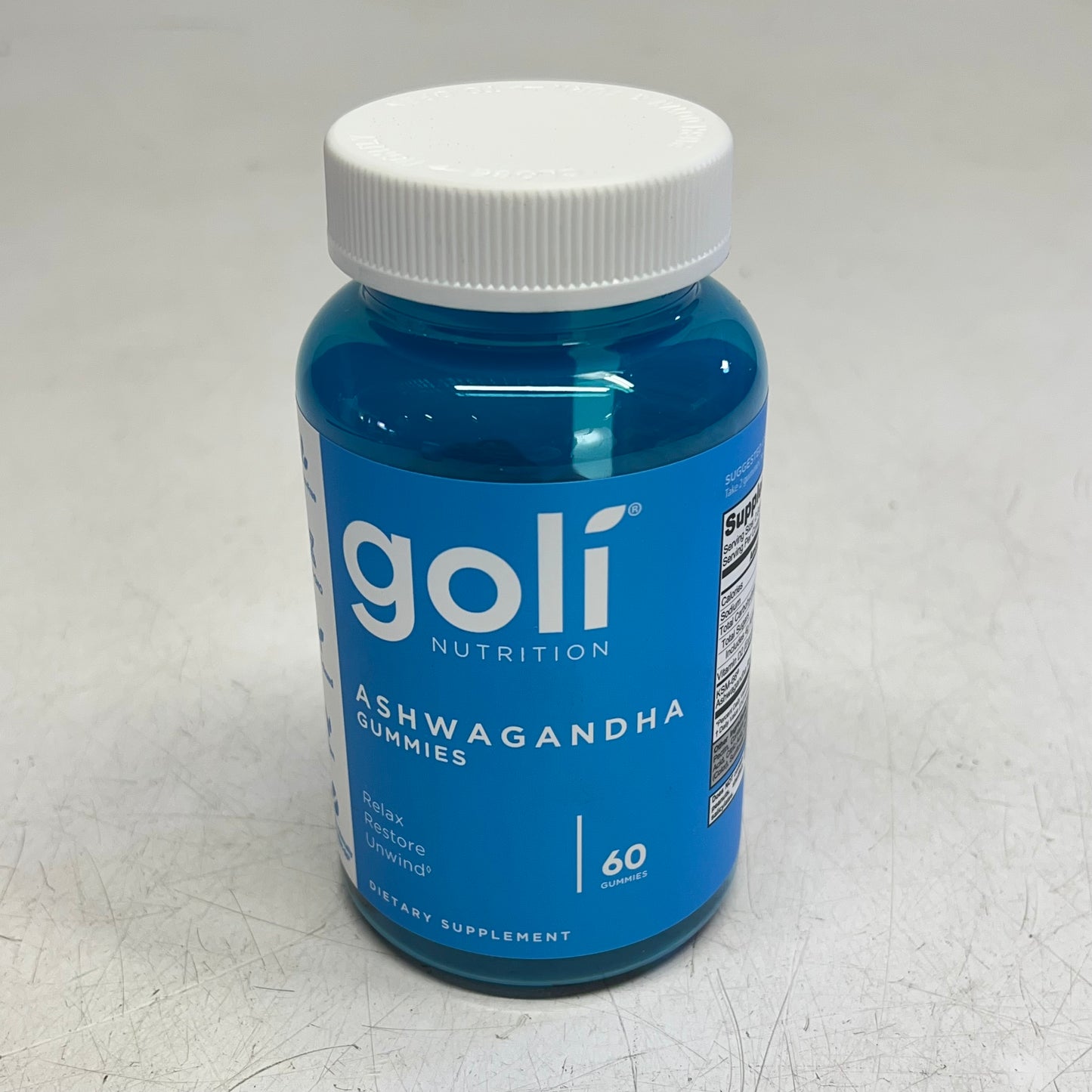 GOLI NUTRITION (2 PACK, 60 EACH) Ashwaganda Gummies Vitamins 30 Serving BB 10/27