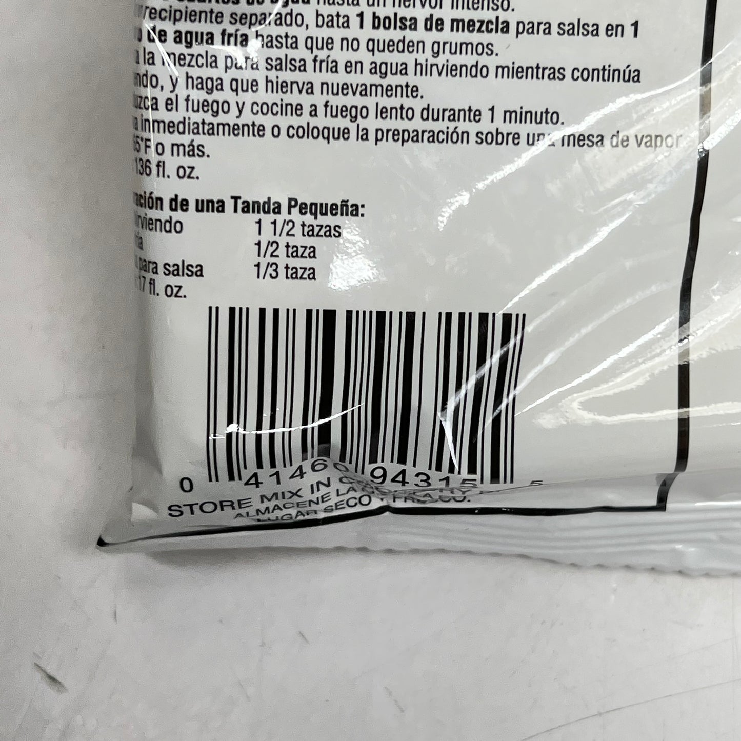 ZA@ PIONEER (6 PACK) Individually Packaged Powder Turkey Gravy Mix 11.3 Oz White C