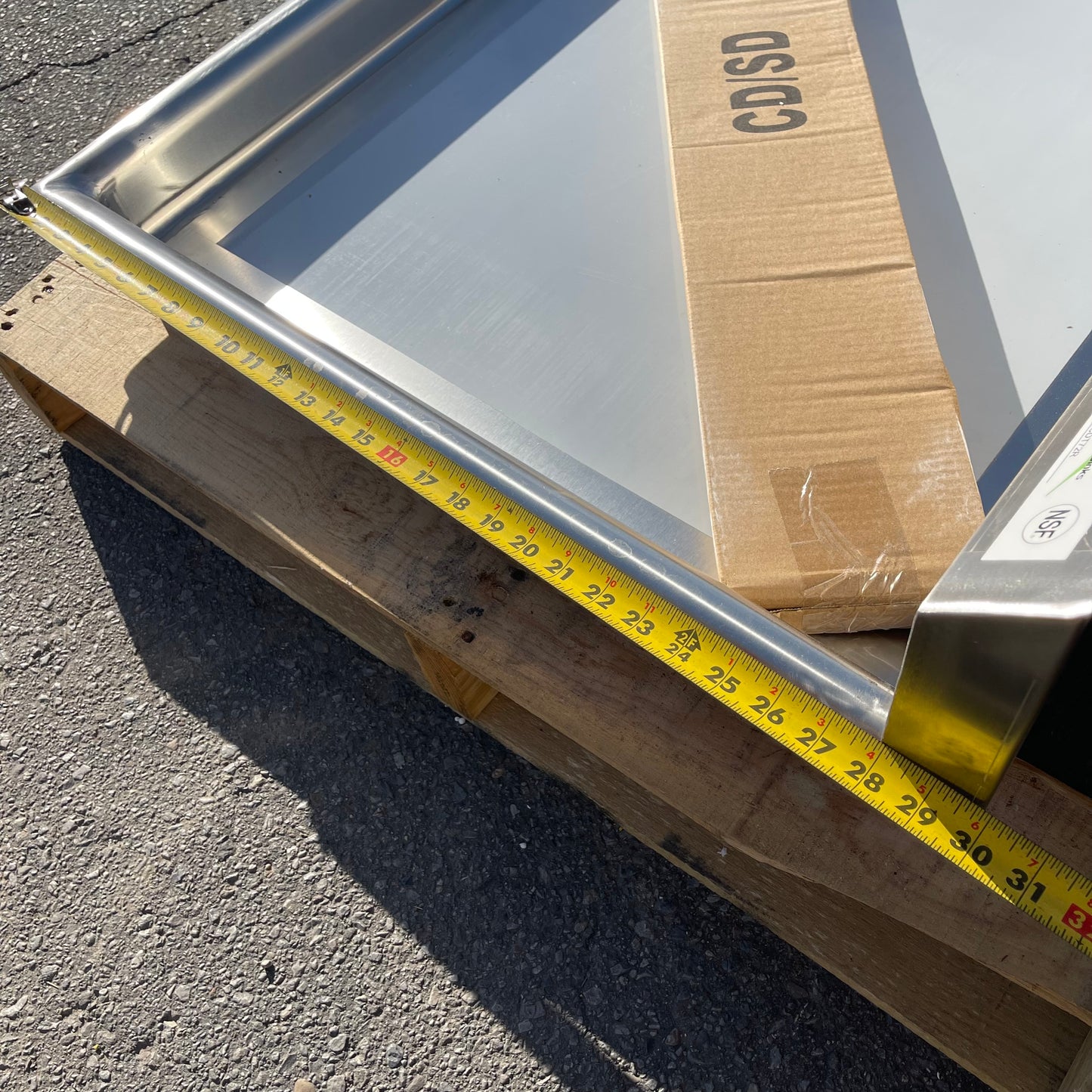 Z@ Pallet of REGENCY Clean Dish Table - Right Drainboard Stainless Steel 600CDT72R (NEW)