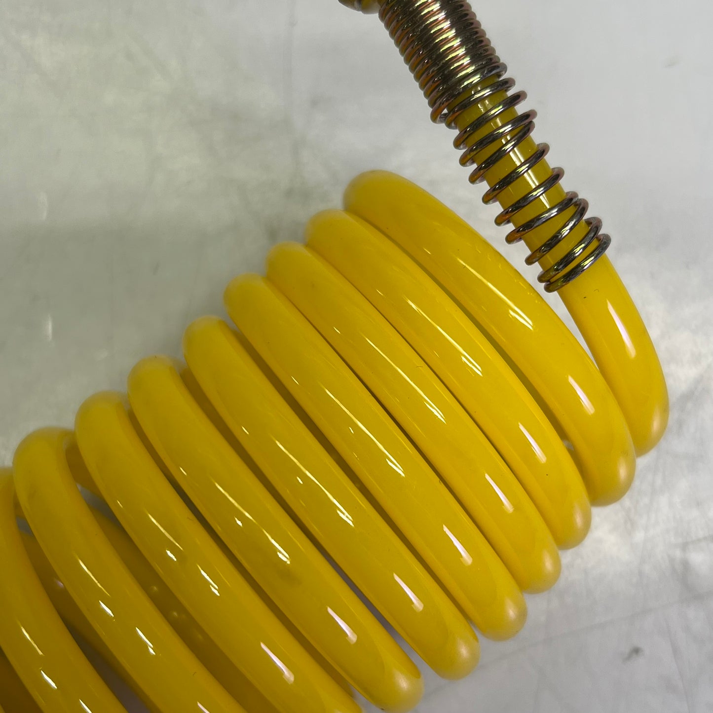 ZA@ (2 PACK) Recoil Air Hose For Compressed Air NPT End W/ Carry Bag 14" (Coiled) Yellow