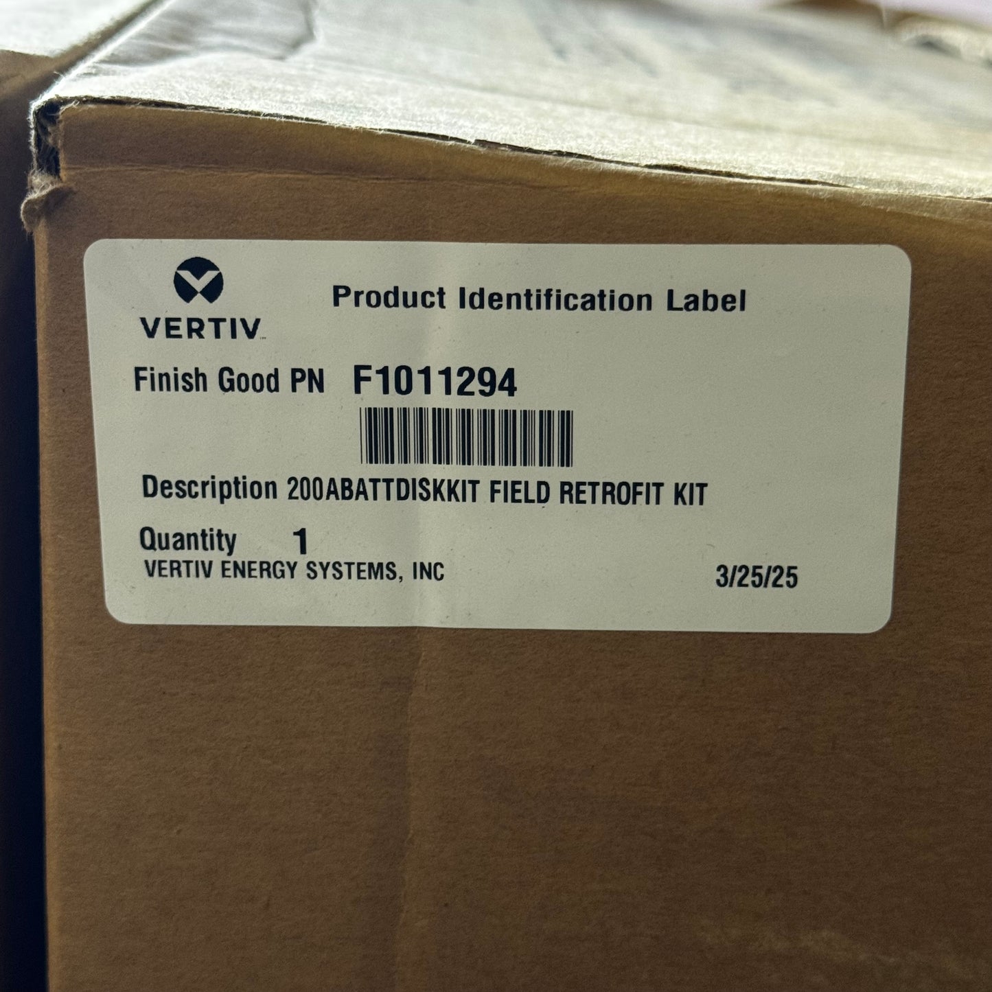 VERTIV 200 Abattdiskkit Field Retrofit Kit Black & Blue F1011294 (New Other, Distressed Box)