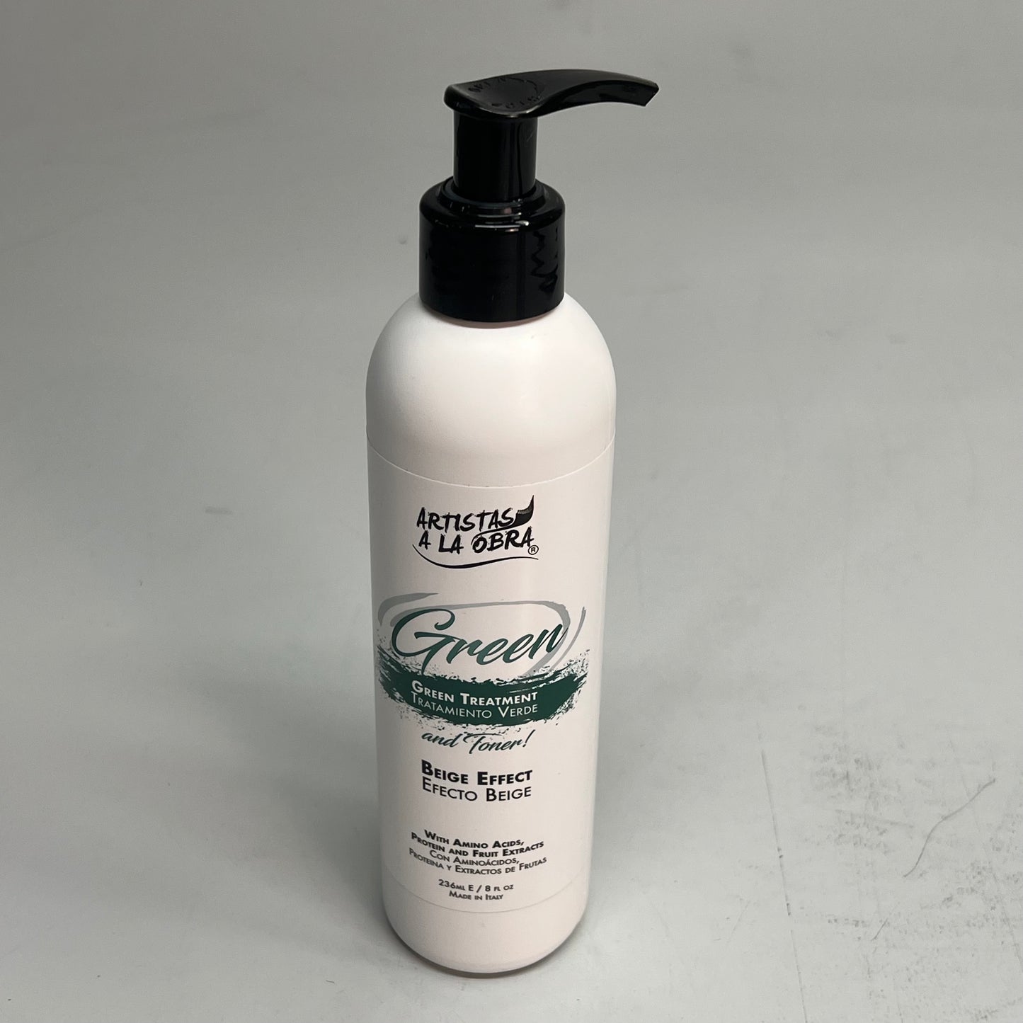 ARTISTAS A LA OBRA Nourishing Green Treatment/Mask & Toner Beige Effect 8fl Oz