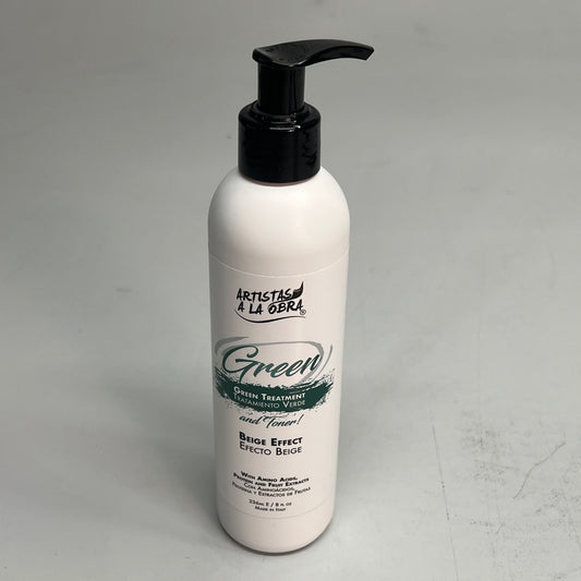 ARTISTAS A LA OBRA Nourishing Green Treatment/Mask & Toner Beige Effect 8fl Oz