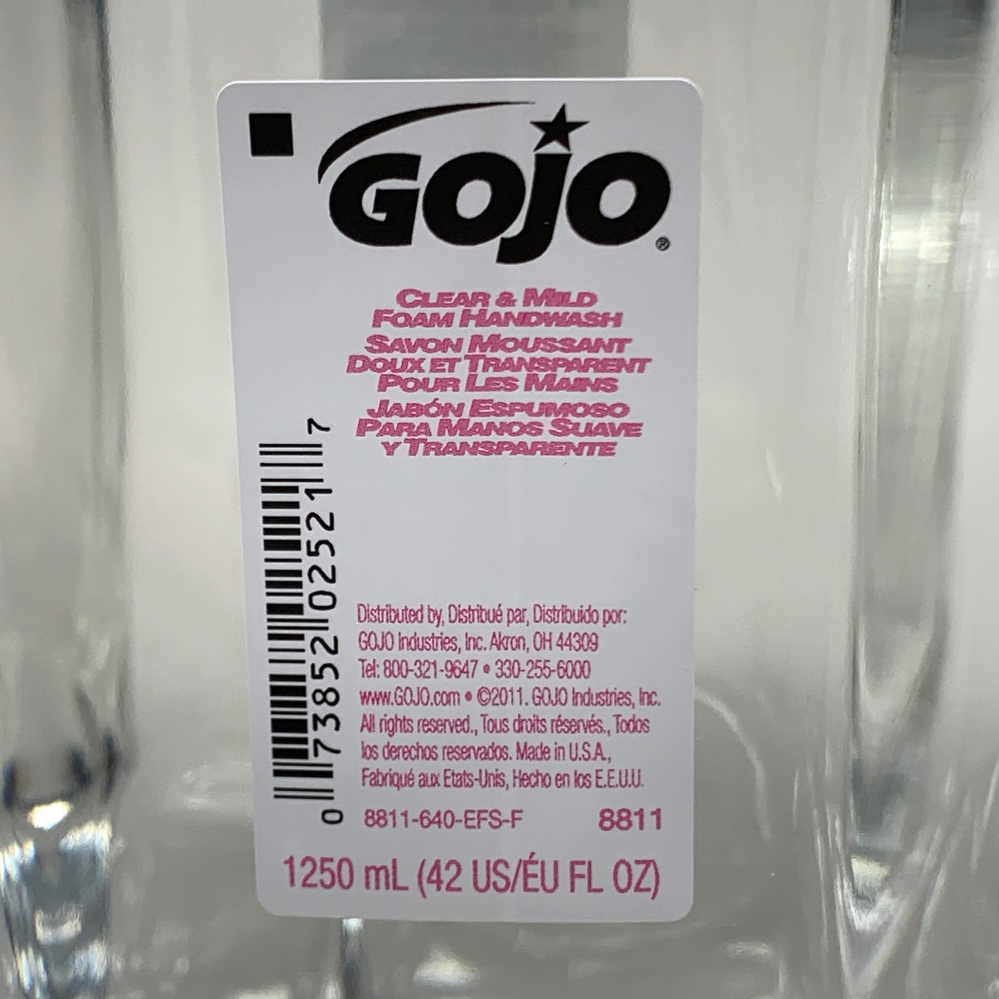 GOJO (3 PACK) Clear Mild Foam Handwash Refills 42fl oz BB 06/2026 881103CT