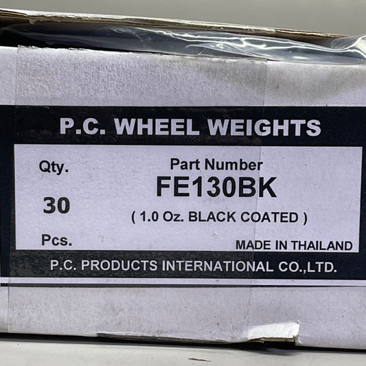 P.C. (30 PACK) Wheel Weights 1 oz Black FE130BK