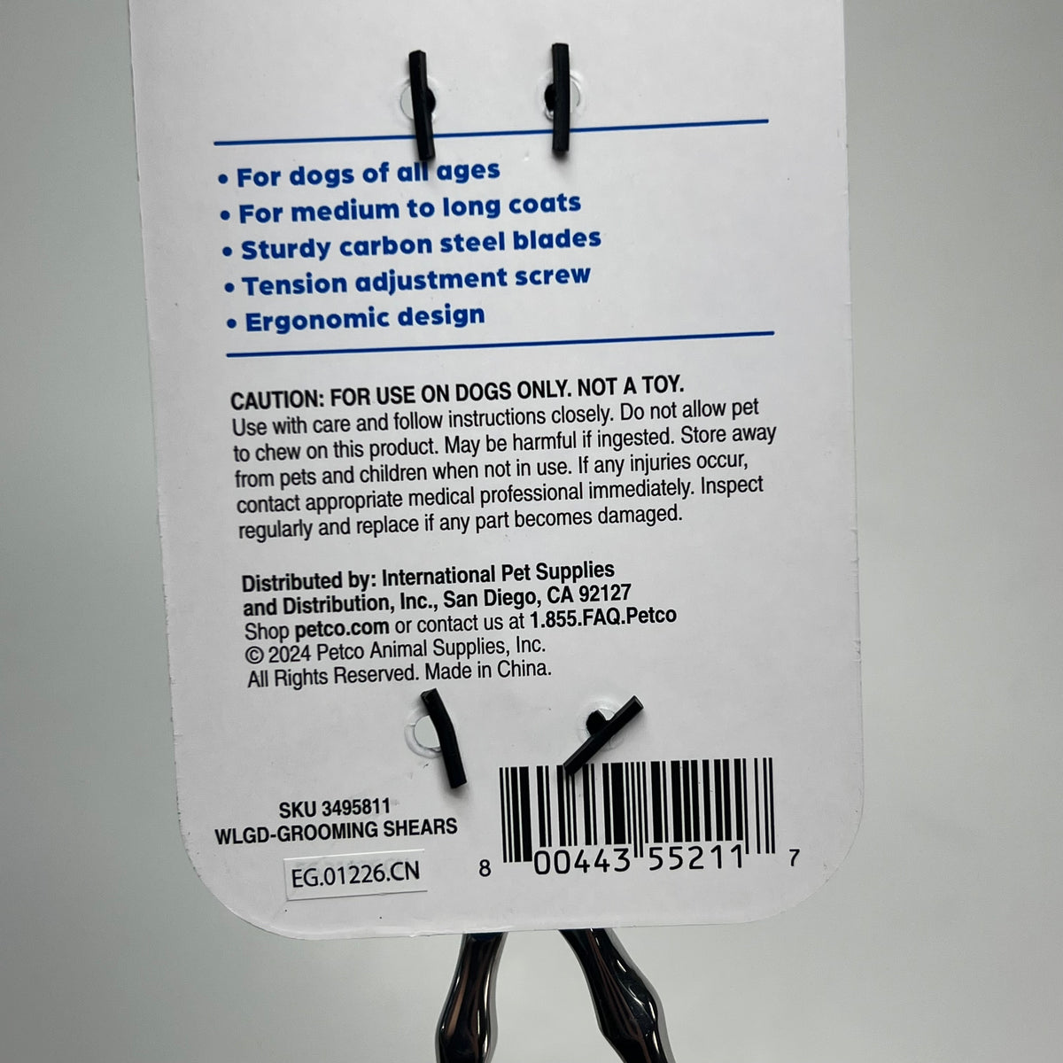 ZA@ WELL & GOOD (2 PACK) Straight Line Shears Cuts, Shapes & Smooths for Dogs  Silver 3495811